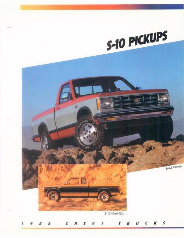 1986 Chevrolet Truck Facts Brochure Page 34
